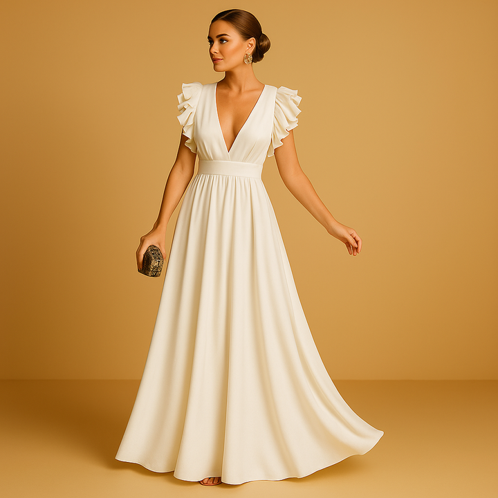 Maëlys™ | Elegancka Sukienka z Falbanami