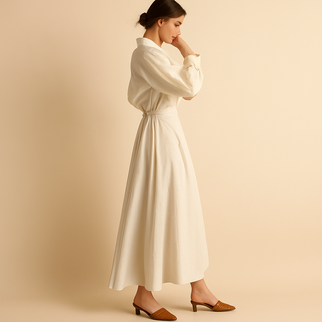 Clarisse™ | Sukienka Maxi z Dekoltem w Szpic