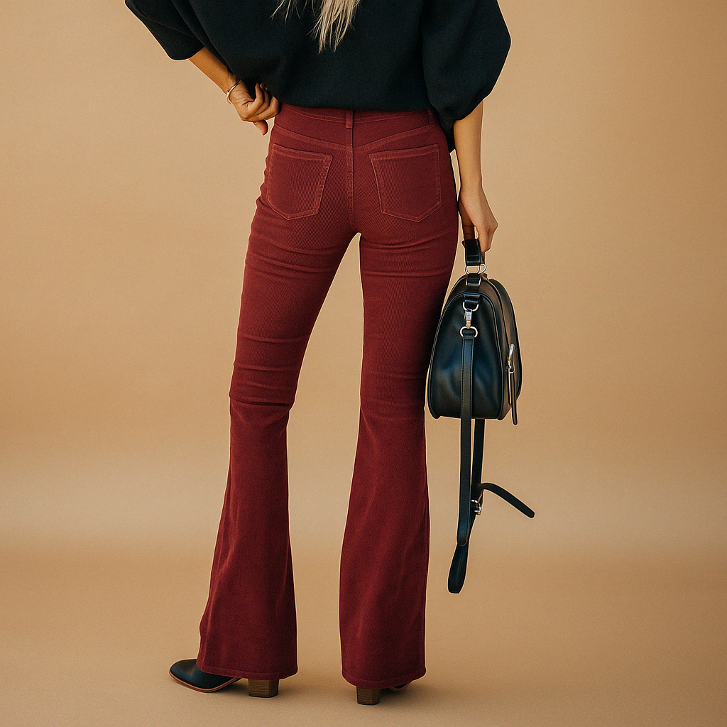 Geneviève™ | Spodnie Welurowe Retro