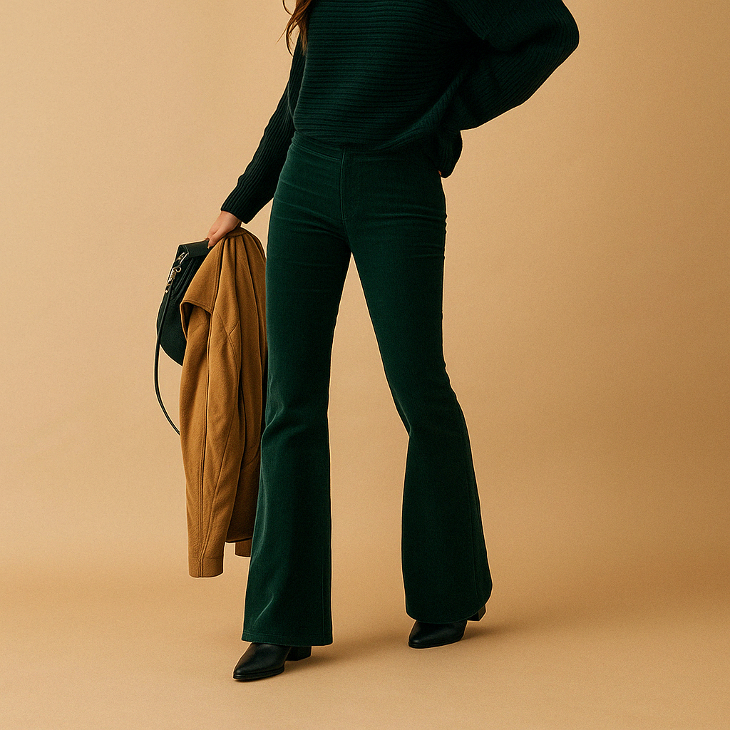 Geneviève™ | Spodnie Welurowe Retro