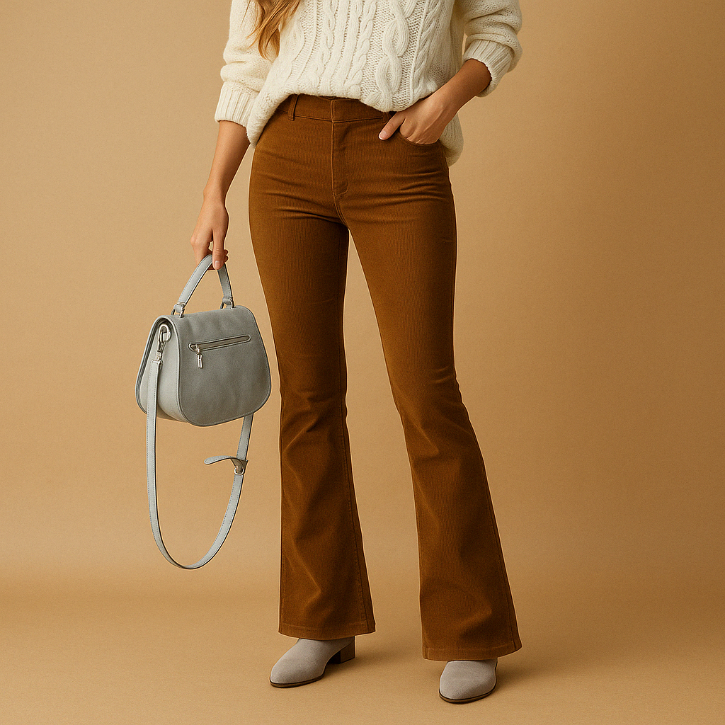 Geneviève™ | Spodnie Welurowe Retro