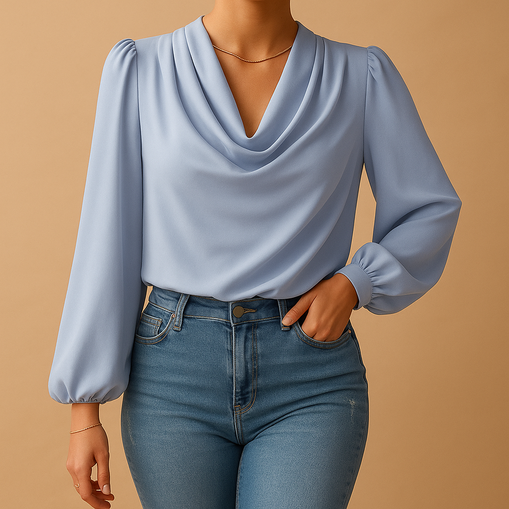 Laurence™ | Bluzka Chiffon Col V
