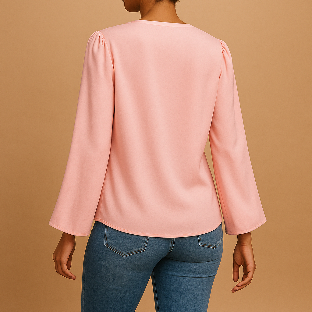 Laurence™ | Bluzka Chiffon Col V