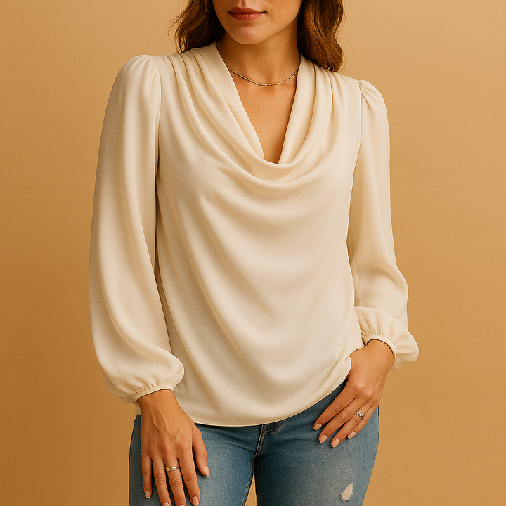Laurence™ | Bluzka Chiffon Col V