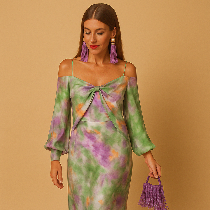Félicie™ | Sukienka Maxi Dekolt w Kształcie V