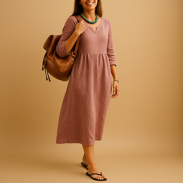 Agnès™ | Swobodna Sukienka Midi