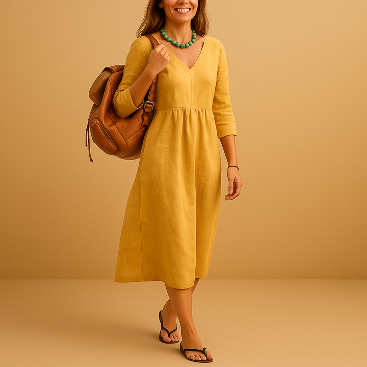 Agnès™ | Swobodna Sukienka Midi