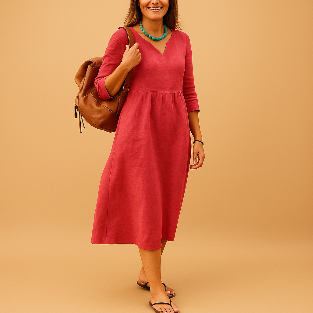 Agnès™ | Swobodna Sukienka Midi