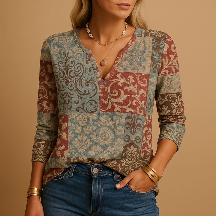 Roseline™ | Mieszane Wzory Bluzka