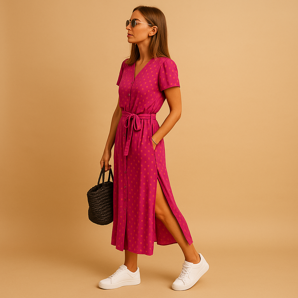 Cassandre™ | Letnia Sukienka Z Guzikami