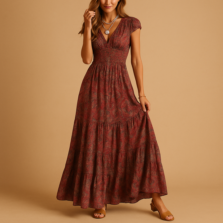 Fanny™ | Sukienka Maxi Kwiatowa