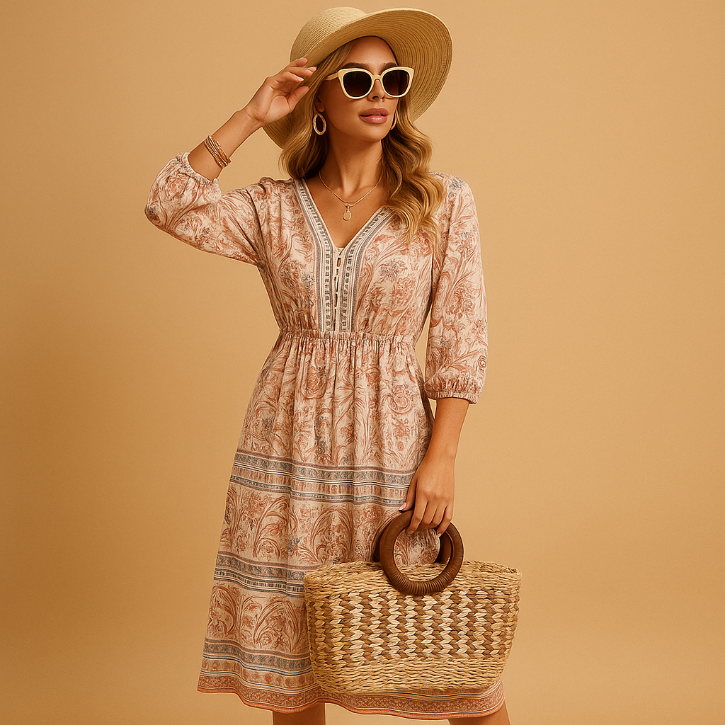 Mirella™ | Luźna Sukienka Boho
