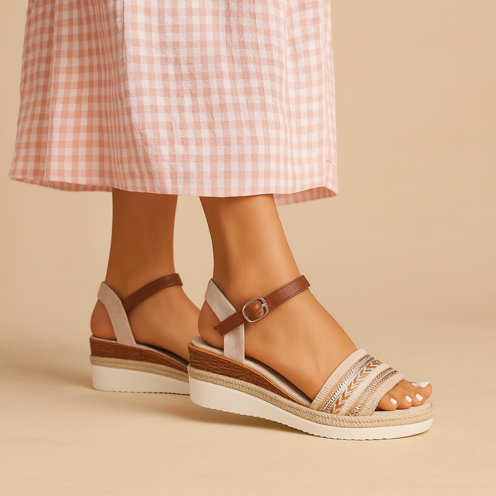 Élodie™ | Sandały na koturnie Boho