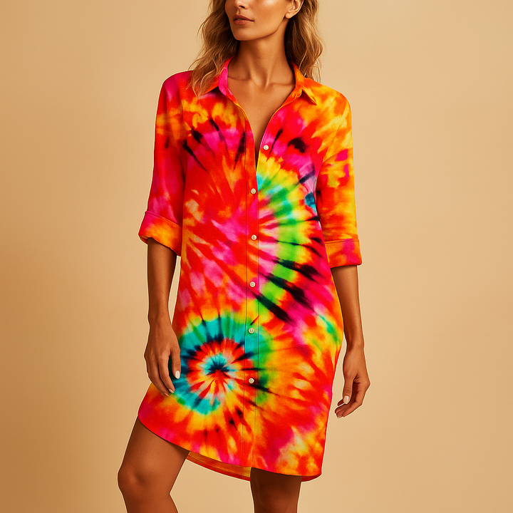 Corinne™ | Sukienka boho z dekoltem w kształcie V