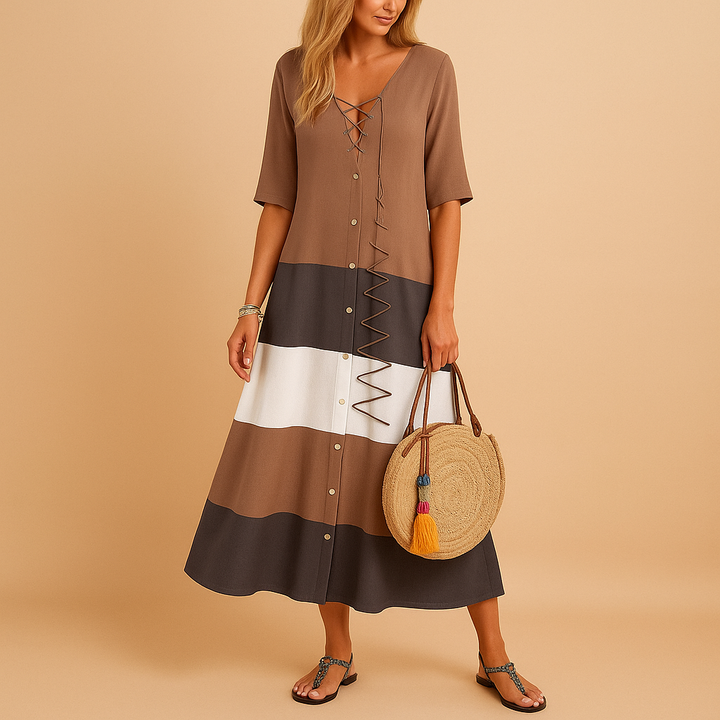 Bérénice™ | Sukienka Midi Zigzag