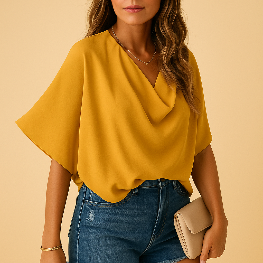 Apolline™ | Bluzka Chiffon Chauve-Souris