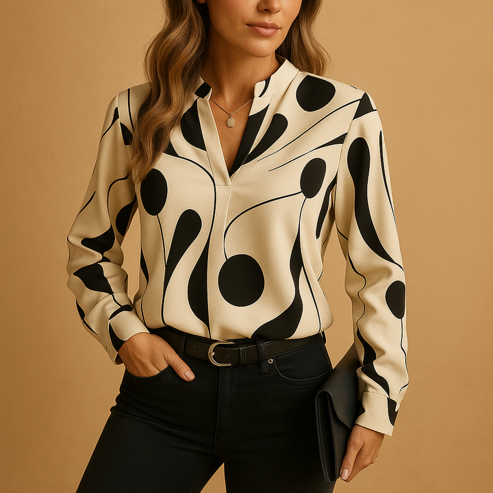 Anaëlle™ | Elegancka Bluzka z Wzorem