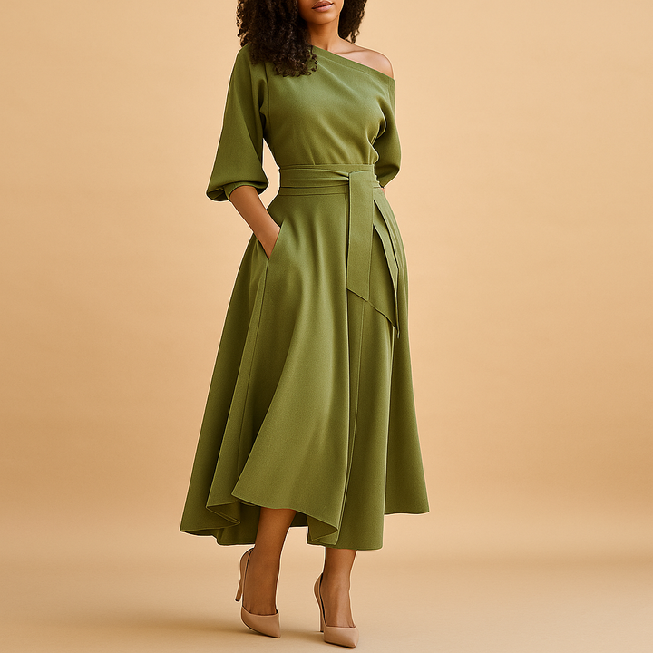 Maïlys™ | Elegancka Sukienka z Pasem