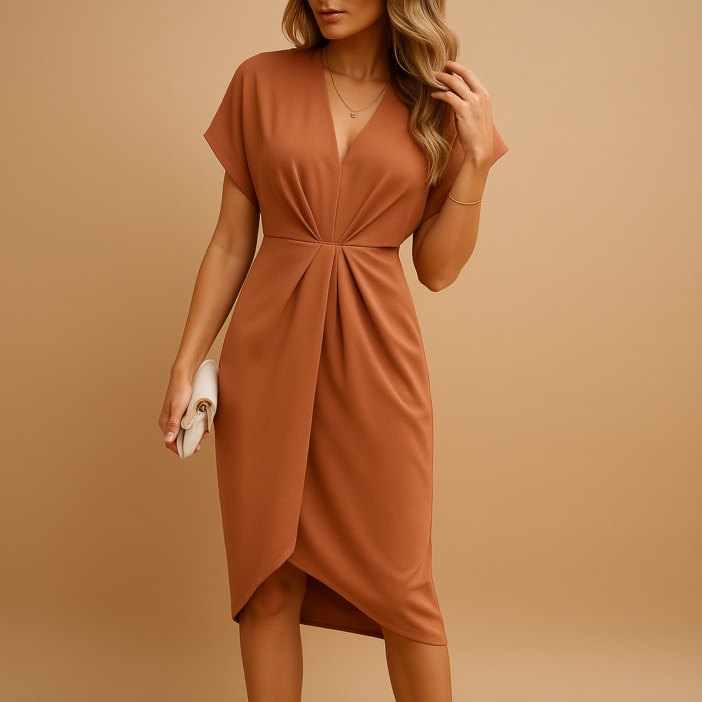 Coralie™ | Midi Sukienka Portfelowa