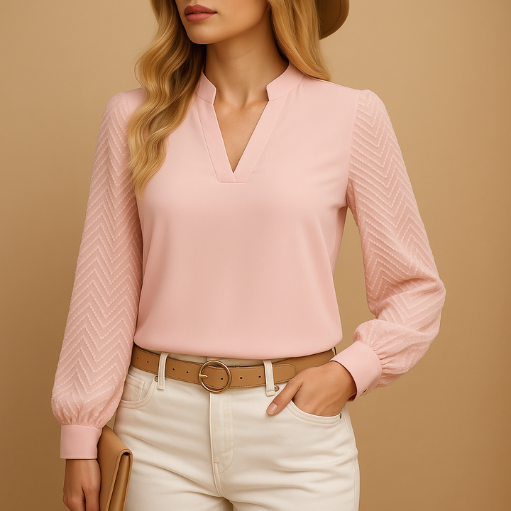 Salomée™ | Elegancki top z dekoltem w serek