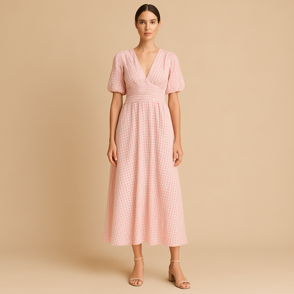 Élise™ | Sukienka Maxi Z Guzikami