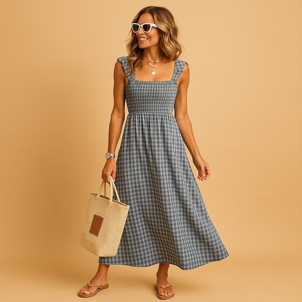 Nadine™ | Długa Sukienka Bez Rękawów