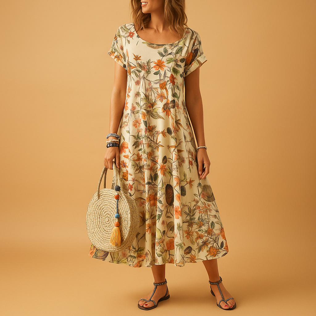 Hortense™ | Sukienka Vintage w Kwiaty